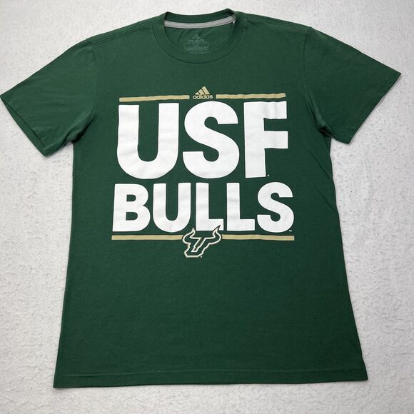 Adidas South Florida Bulls Men's Small Short Sleeve Go-To Performance T Shirt - Picture 1 of 11